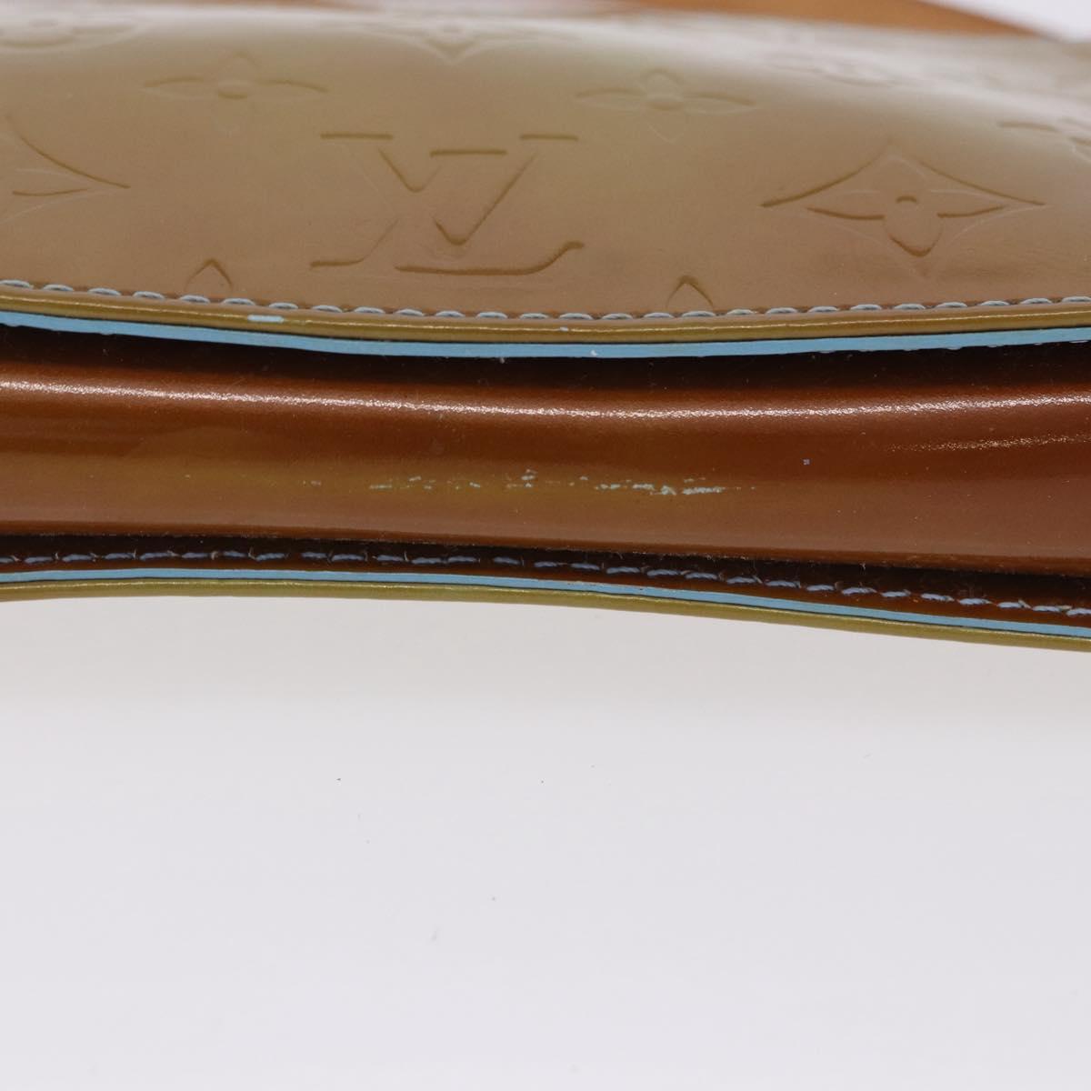 LOUIS VUITTON Monogram Vernis Lexington Pouch Baby Blue M91011 LV Auth 201899