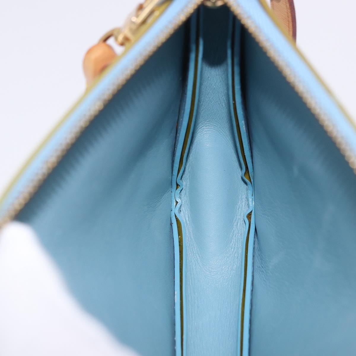 LOUIS VUITTON Monogram Vernis Lexington Pouch Baby Blue M91011 LV Auth 201899