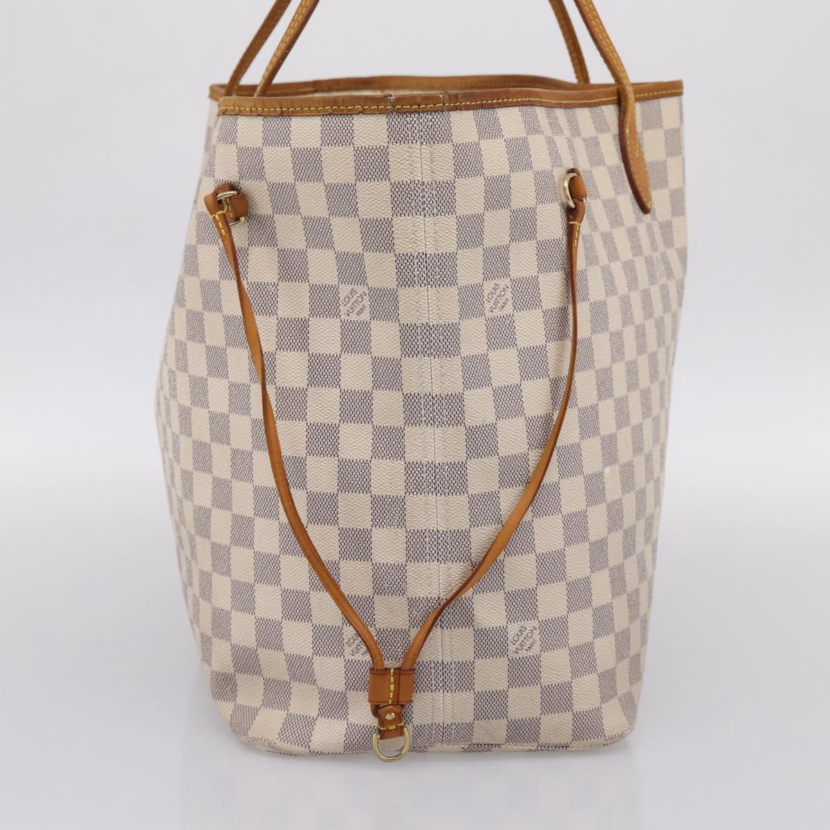 LOUIS VUITTON Damier Azur Neverfull GM Tote Bag N41360 LV Auth 201906