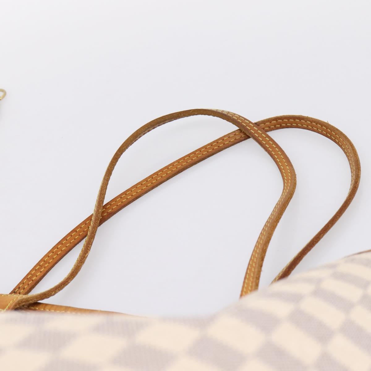 LOUIS VUITTON Damier Azur Neverfull GM Tote Bag N41360 LV Auth 201906