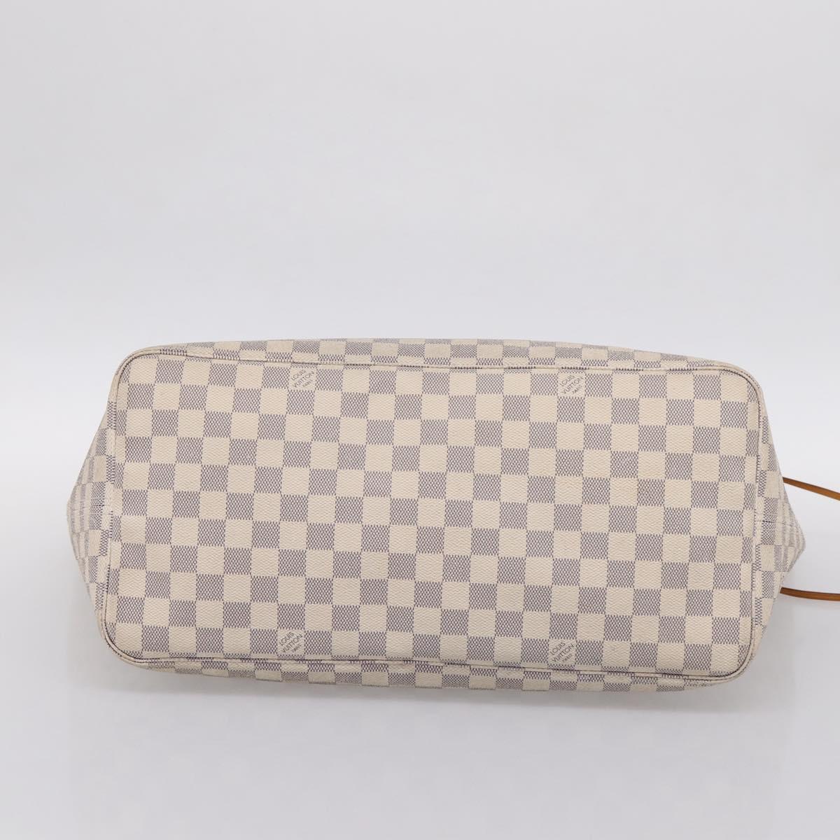 LOUIS VUITTON Damier Azur Neverfull GM Tote Bag N41360 LV Auth 201906