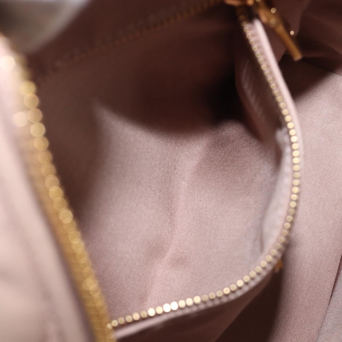 Miu Miu Matelasse Backpack Leather Pink Gold Auth 201912V