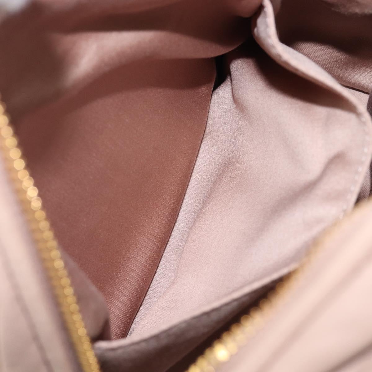 Miu Miu Matelasse Backpack Leather Pink Gold Auth 201912V