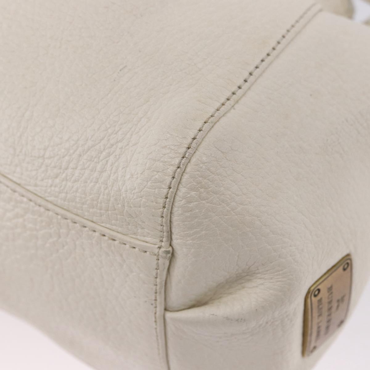 BURBERRY Chain Purse Blue Label Shoulder Bag Leather White Auth 201916
