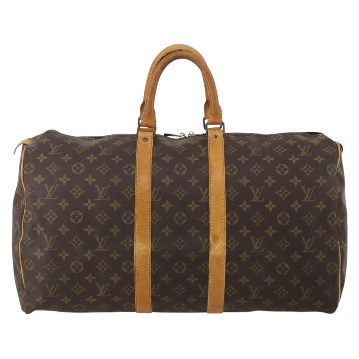 LOUIS VUITTON Monogram Keepall 45 Boston Bag M41428 LV Auth 201917