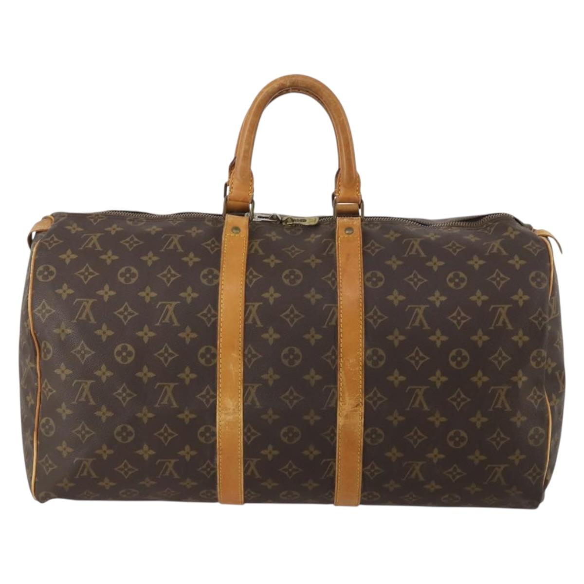 LOUIS VUITTON Monogram Keepall 45 Boston Bag M41428 LV Auth 201917