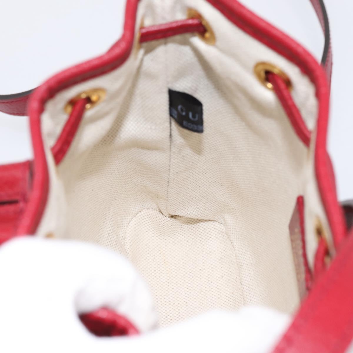 GUCCI GUCCI × Doraemon Micro GG Supreme Bag PVC Beige Gold 647801 Auth 201921SAM