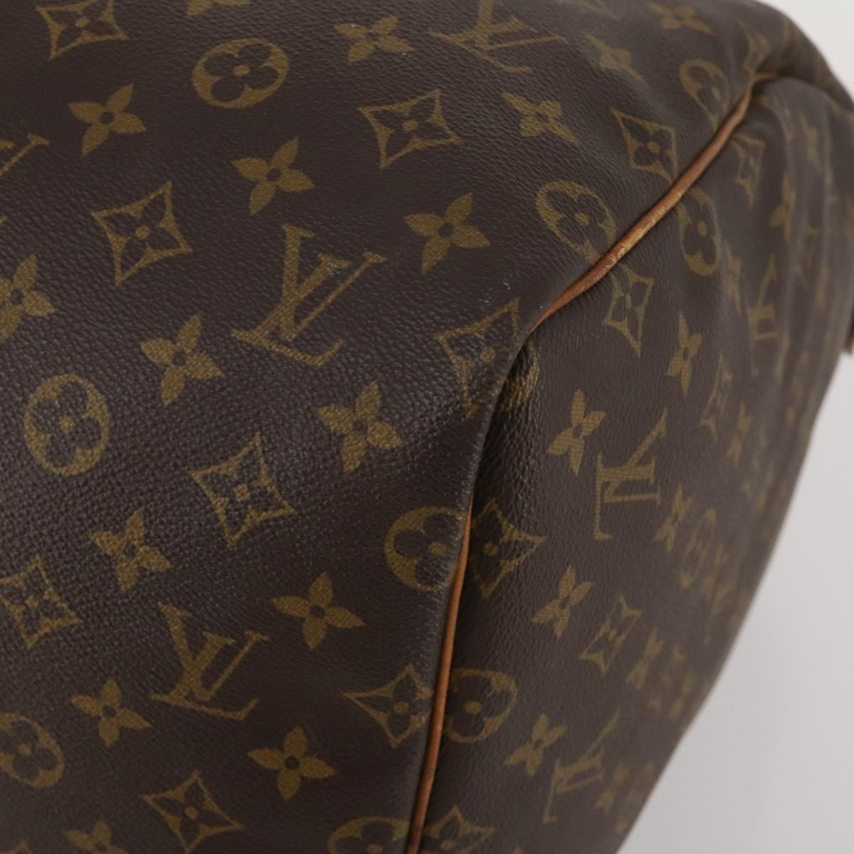 LOUIS VUITTON Monogram Keepall 55 Boston Bag M41424 LV Auth 201933