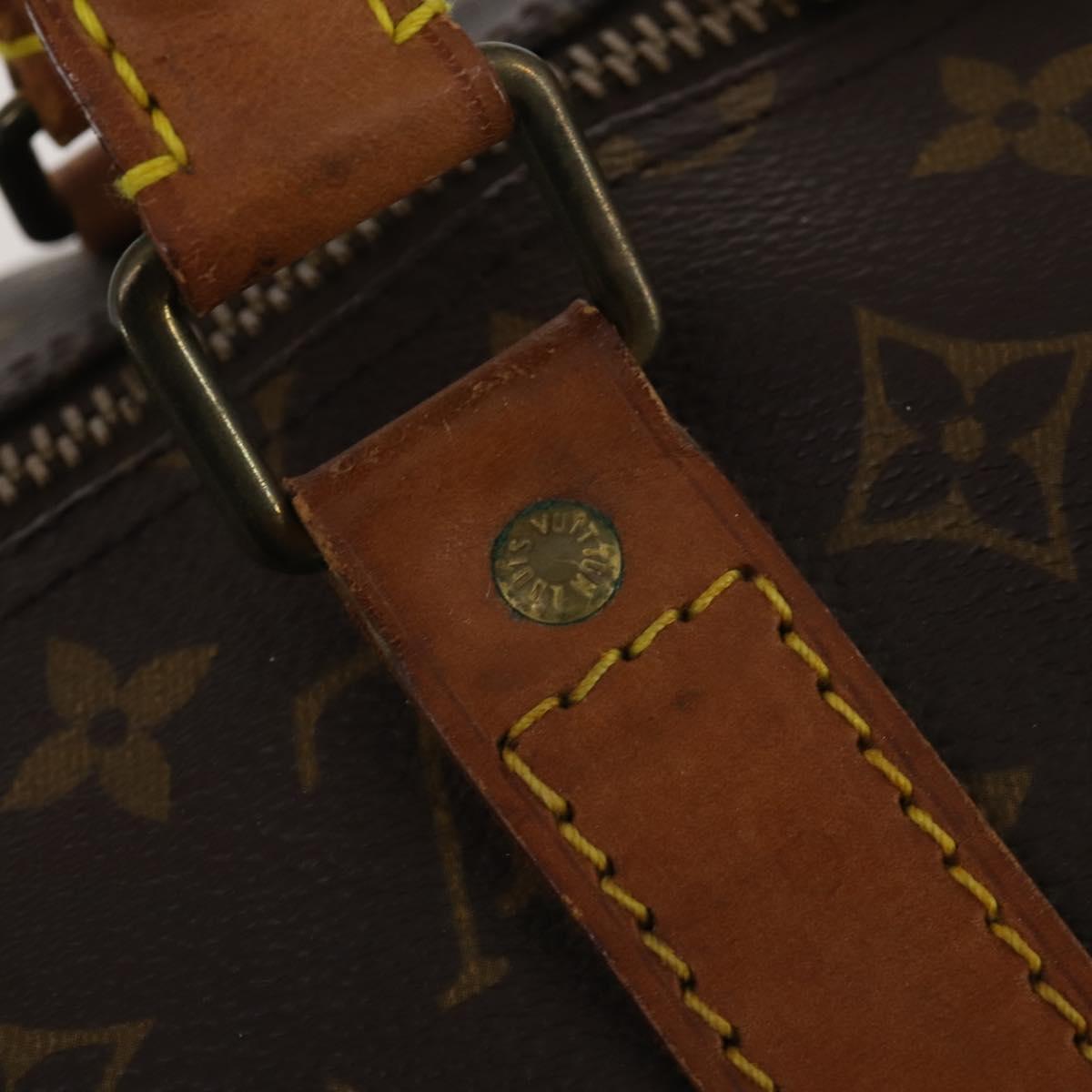 LOUIS VUITTON Monogram Keepall 55 Boston Bag M41424 LV Auth 201933