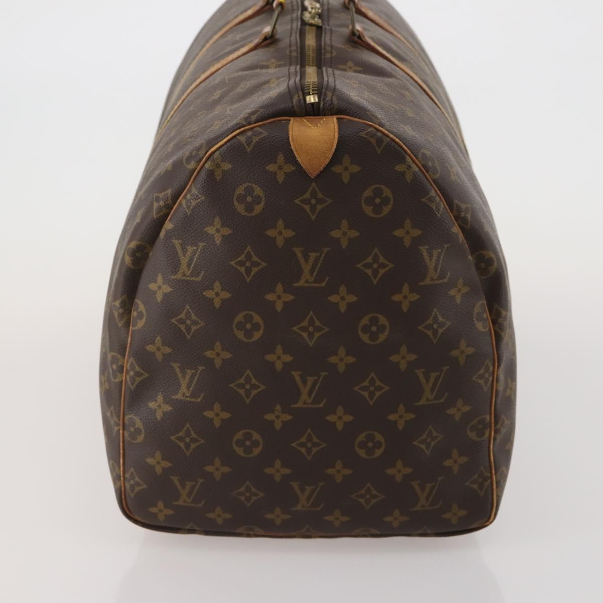 LOUIS VUITTON Monogram Keepall 55 Boston Bag M41424 LV Auth 201933