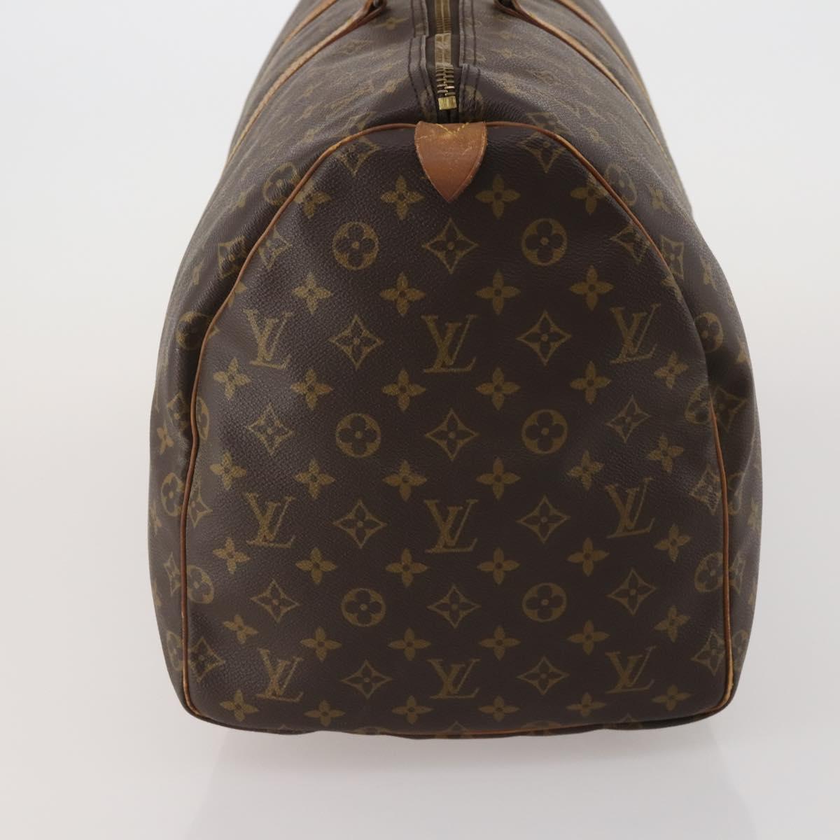 LOUIS VUITTON Monogram Keepall 55 Boston Bag M41424 LV Auth 201933