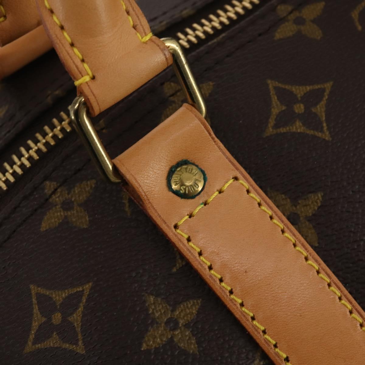 LOUIS VUITTON Monogram Keepall 60 Boston Bag M41422 LV Auth 201934V