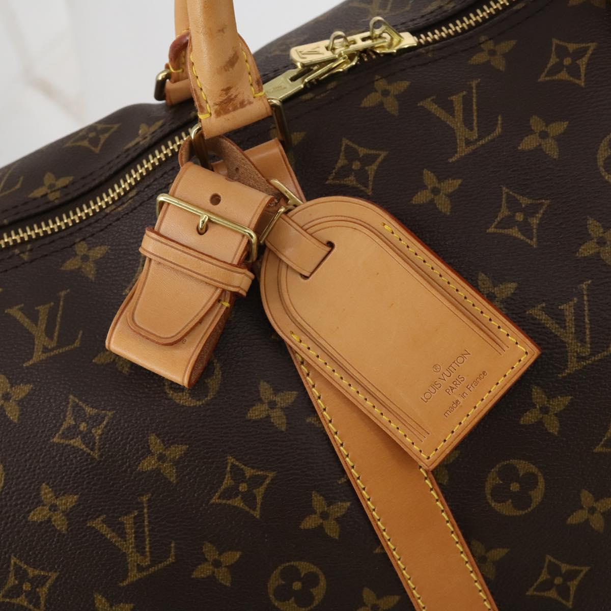 LOUIS VUITTON Monogram Keepall 60 Boston Bag M41422 LV Auth 201934V