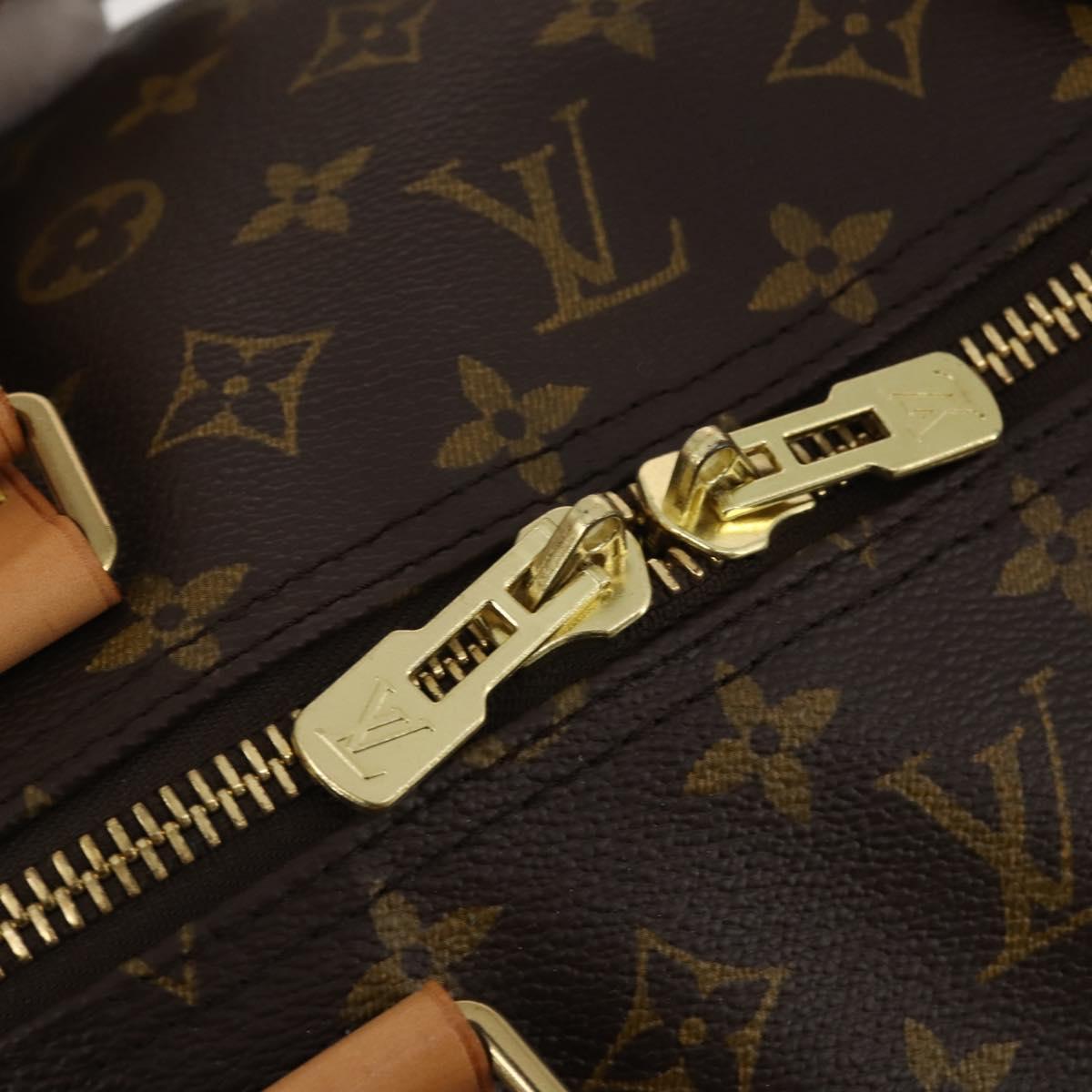 LOUIS VUITTON Monogram Keepall 60 Boston Bag M41422 LV Auth 201934V