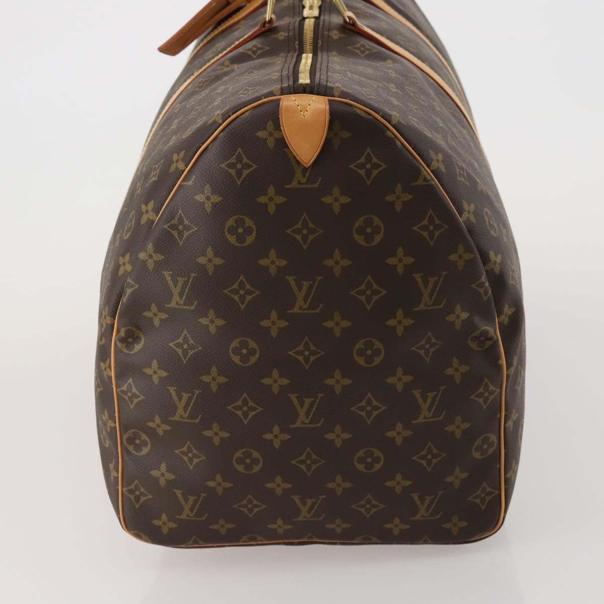 LOUIS VUITTON Monogram Keepall 60 Boston Bag M41422 LV Auth 201934V