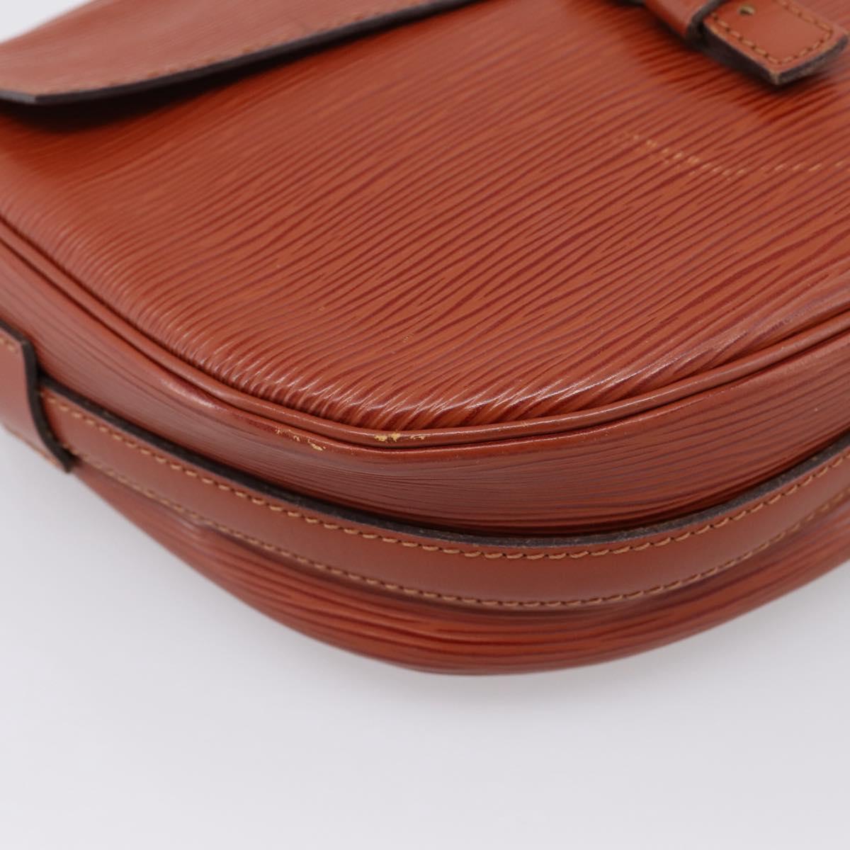 LOUIS VUITTON Epi Jeune FilleMM Shoulder Bag Brown M52153 LV Auth 201943