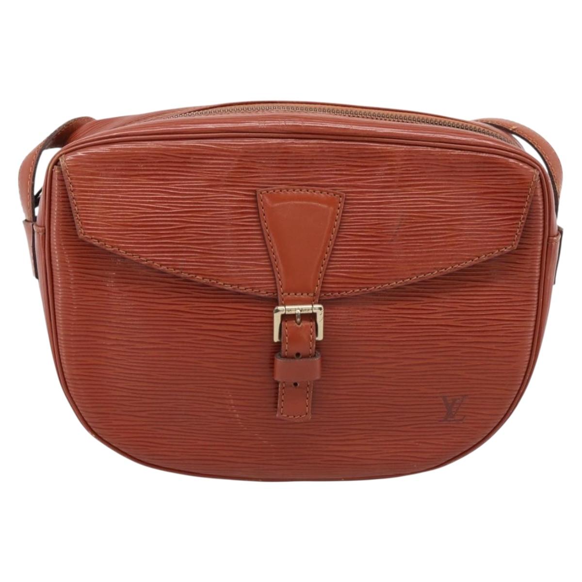 LOUIS VUITTON Epi Jeune FilleMM Shoulder Bag Brown M52153 LV Auth 201943