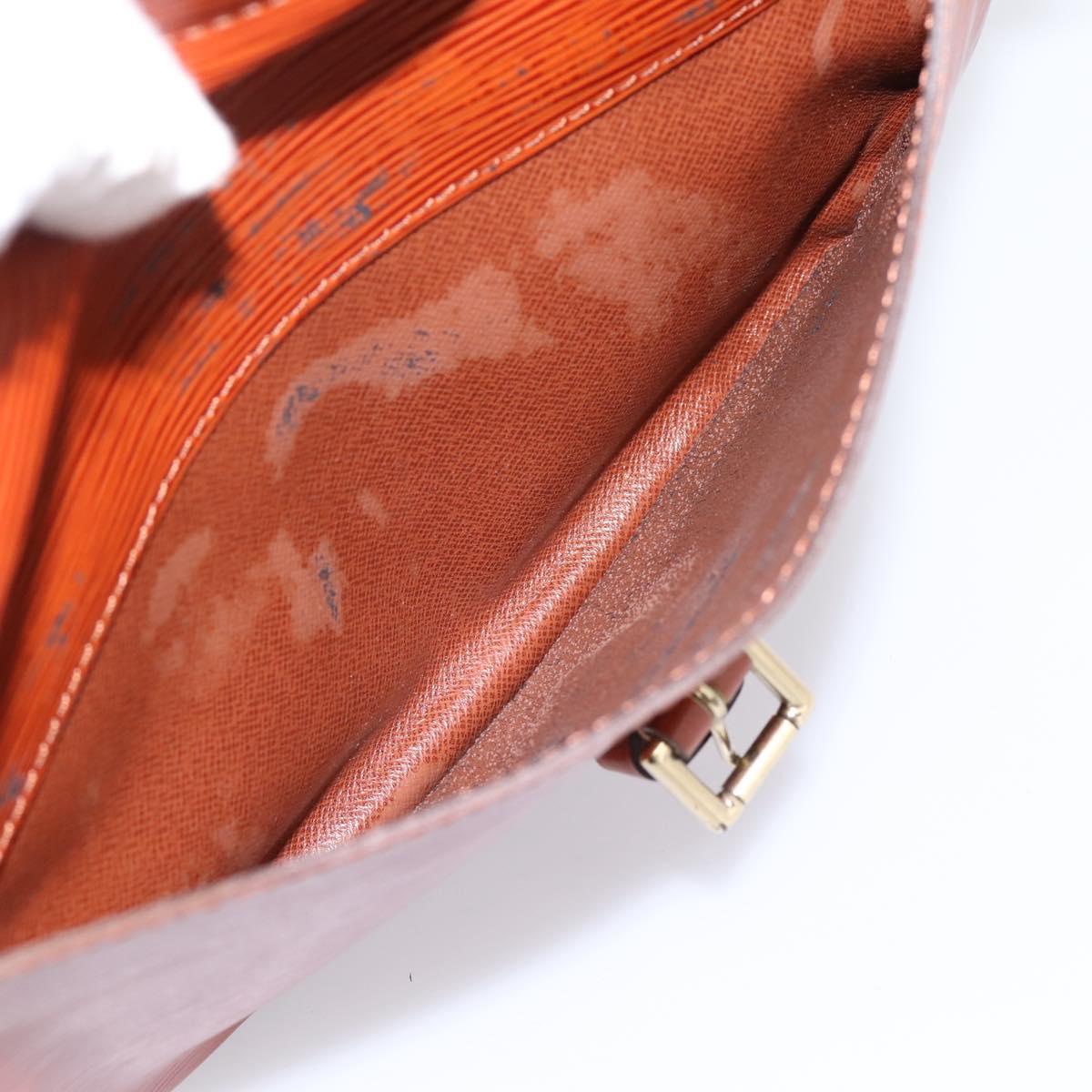 LOUIS VUITTON Epi Jeune FilleMM Shoulder Bag Brown M52153 LV Auth 201943
