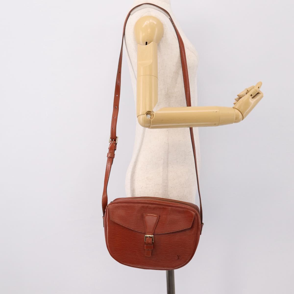 LOUIS VUITTON Epi Jeune FilleMM Shoulder Bag Brown M52153 LV Auth 201943