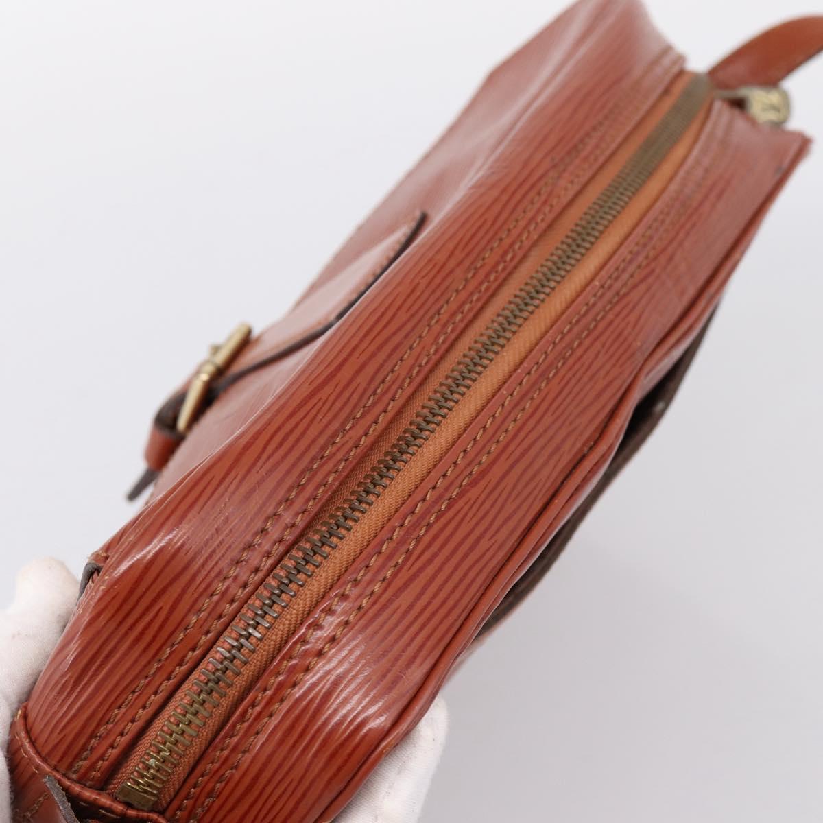 LOUIS VUITTON Epi Jeune FilleMM Shoulder Bag Brown M52153 LV Auth 201943