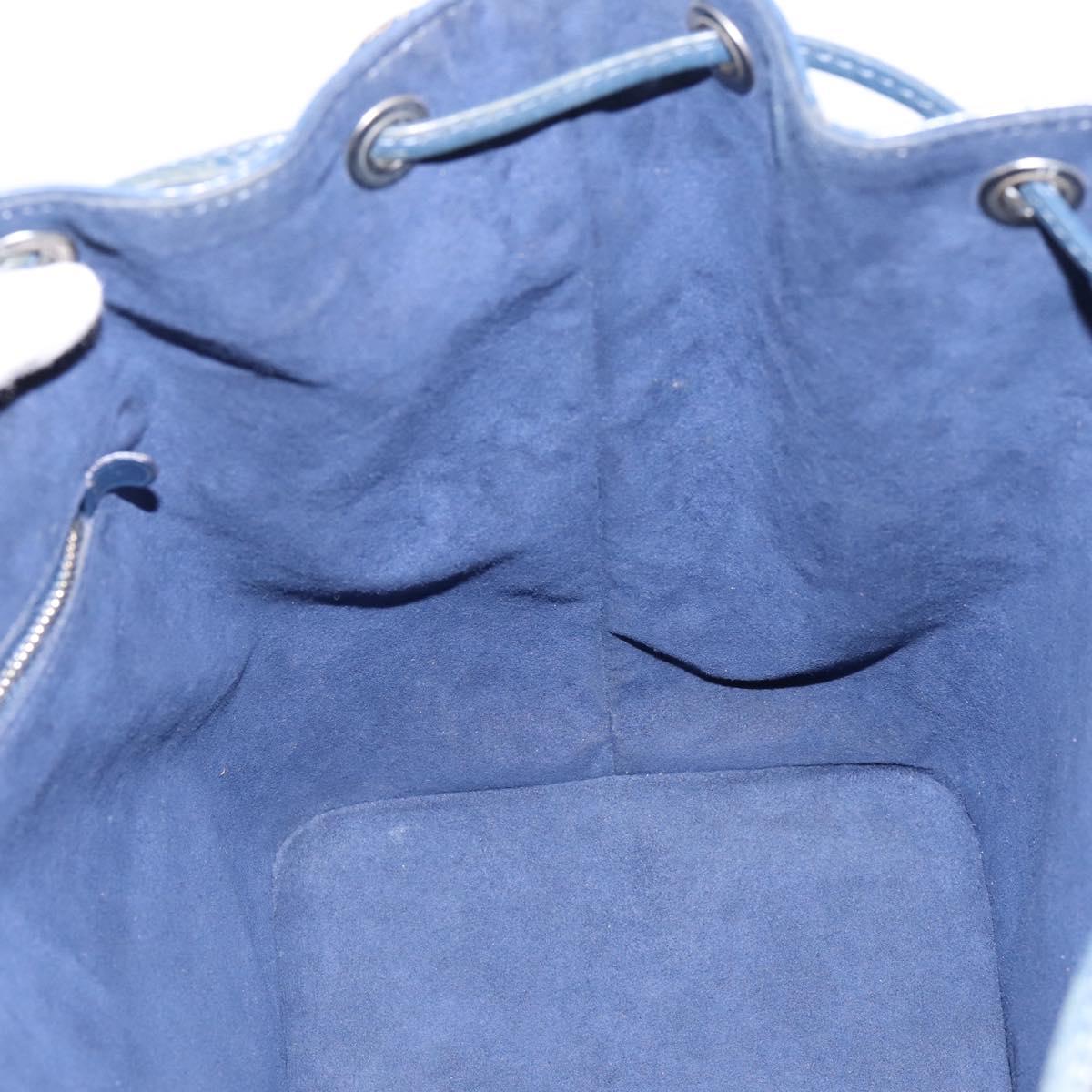 LOUIS VUITTON Epi Petit Noe Shoulder Bag Indigo M40675 LV Auth 201946A