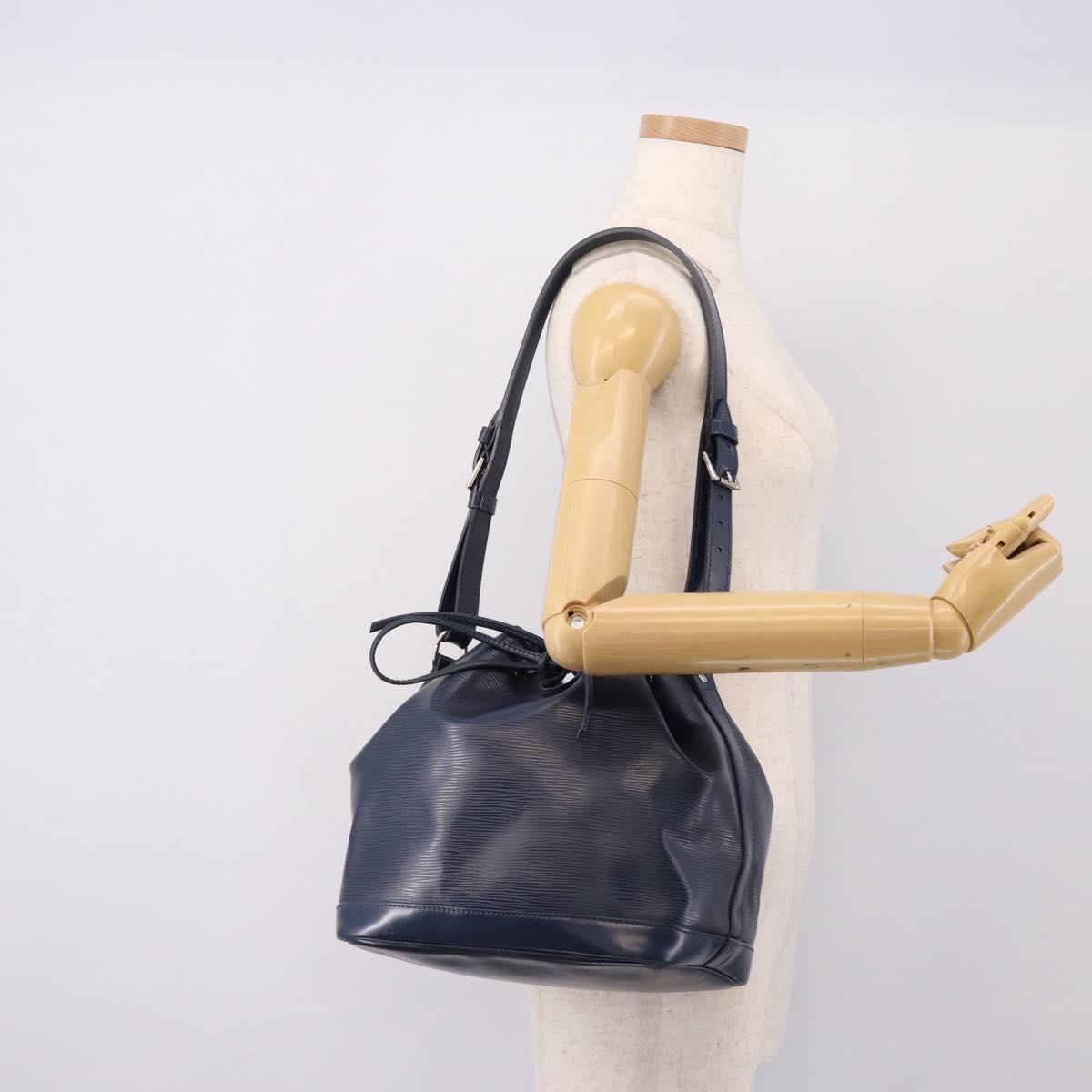 LOUIS VUITTON Epi Petit Noe Shoulder Bag Indigo M40675 LV Auth 201946A