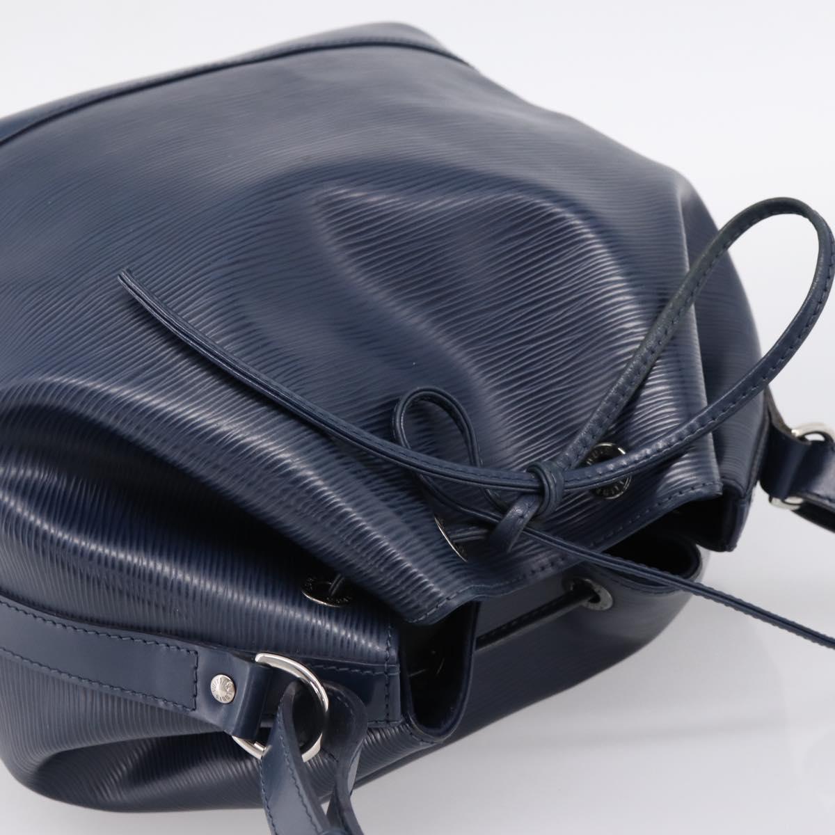 LOUIS VUITTON Epi Petit Noe Shoulder Bag Indigo M40675 LV Auth 201946A