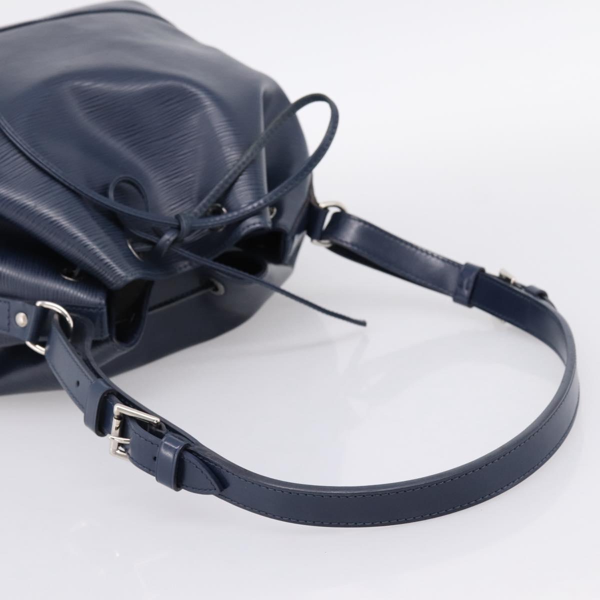 LOUIS VUITTON Epi Petit Noe Shoulder Bag Indigo M40675 LV Auth 201946A