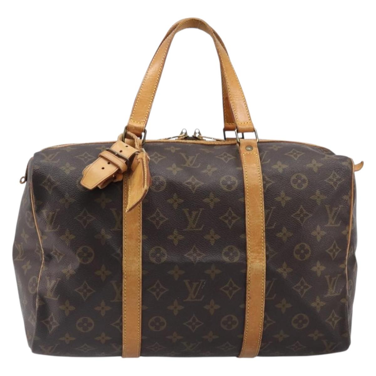 LOUIS VUITTON Monogram Sac Souple 35 Boston Bag M41626 LV Auth 201957