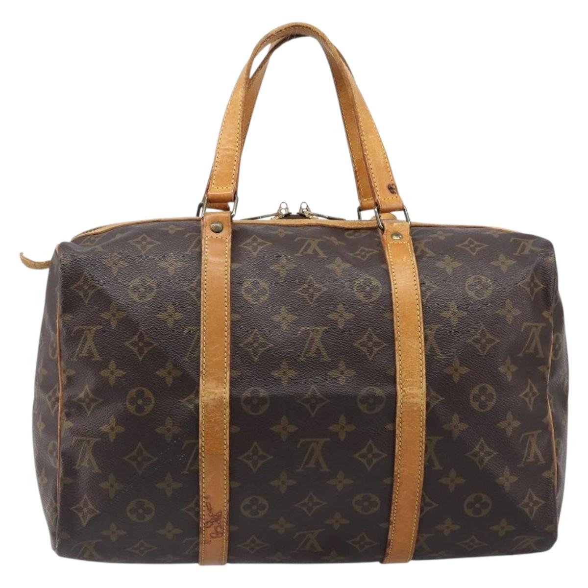 LOUIS VUITTON Monogram Sac Souple 35 Boston Bag M41626 LV Auth 201957