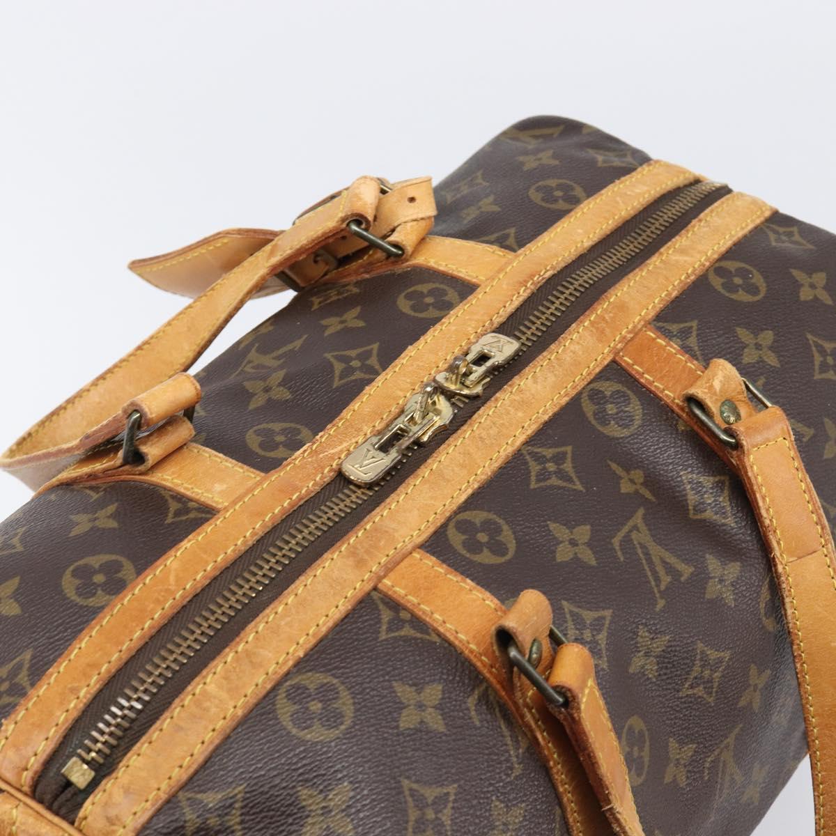 LOUIS VUITTON Monogram Sac Souple 35 Boston Bag M41626 LV Auth 201957