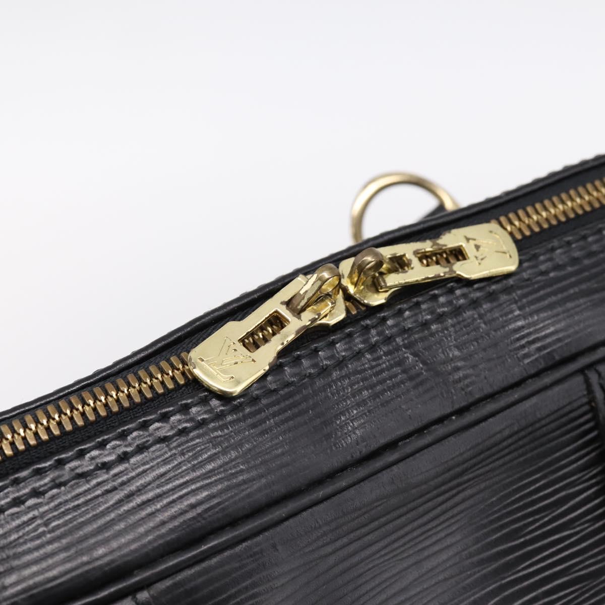 LOUIS VUITTON Epi Porte Documents Voyage Business Bag Black M40321 Auth 201958