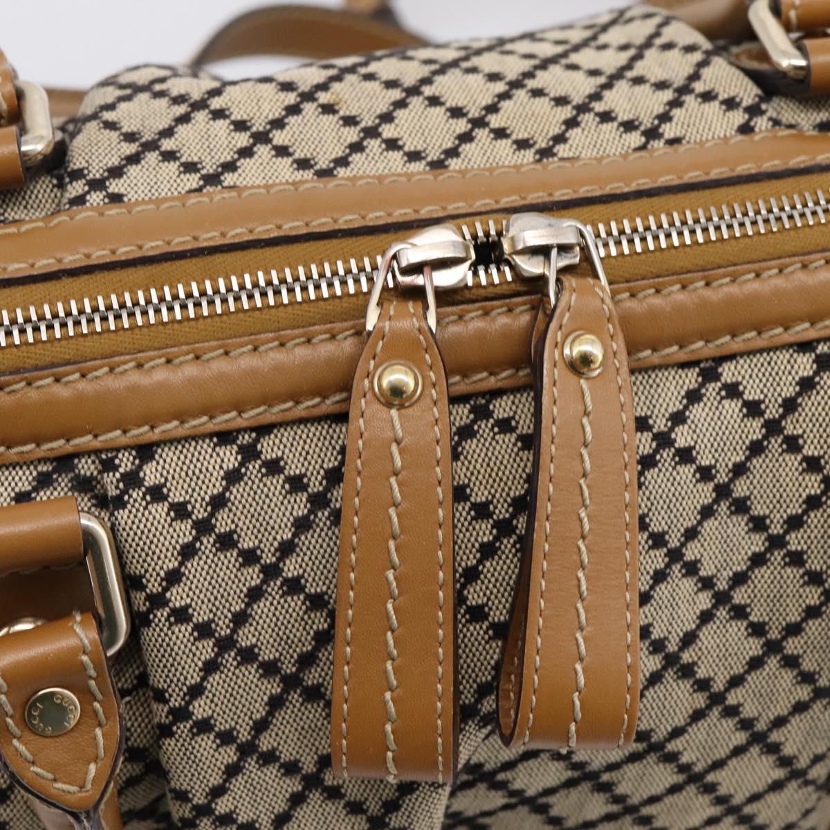 GUCCI Diamante Sukey Hand Bag Canvas 2way Beige Gold 247902 Auth 201967A