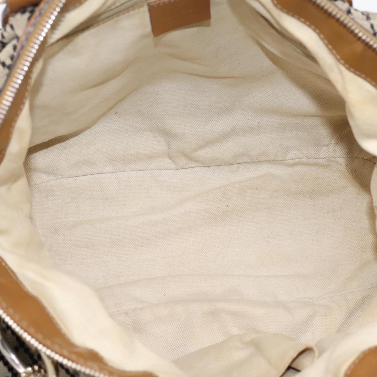 GUCCI Diamante Sukey Hand Bag Canvas 2way Beige Gold 247902 Auth 201967A
