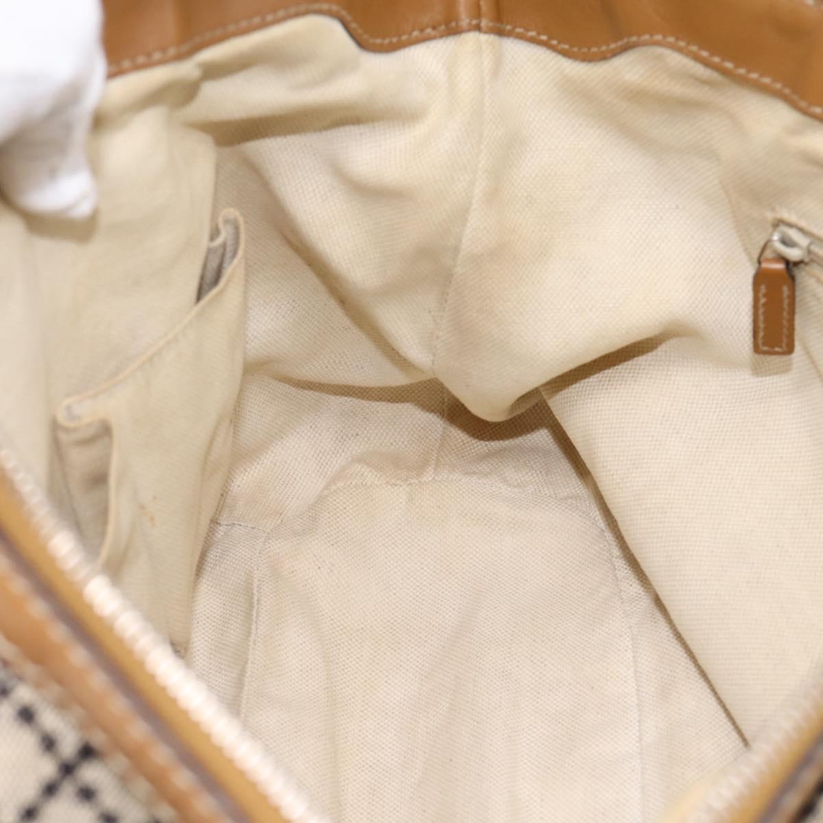 GUCCI Diamante Sukey Hand Bag Canvas 2way Beige Gold 247902 Auth 201967A