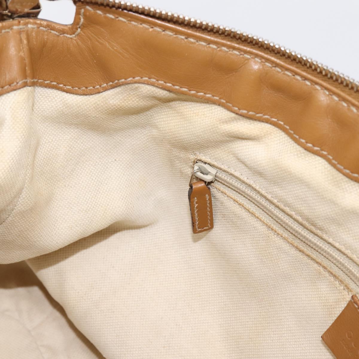 GUCCI Diamante Sukey Hand Bag Canvas 2way Beige Gold 247902 Auth 201967A