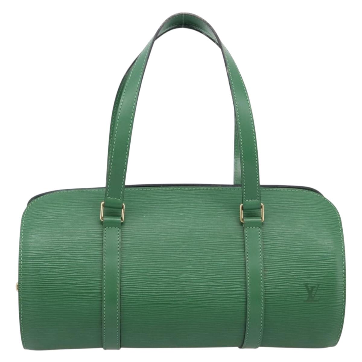 LOUIS VUITTON Epi Soufflot Hand Bag Green M52224 LV Auth 201968V