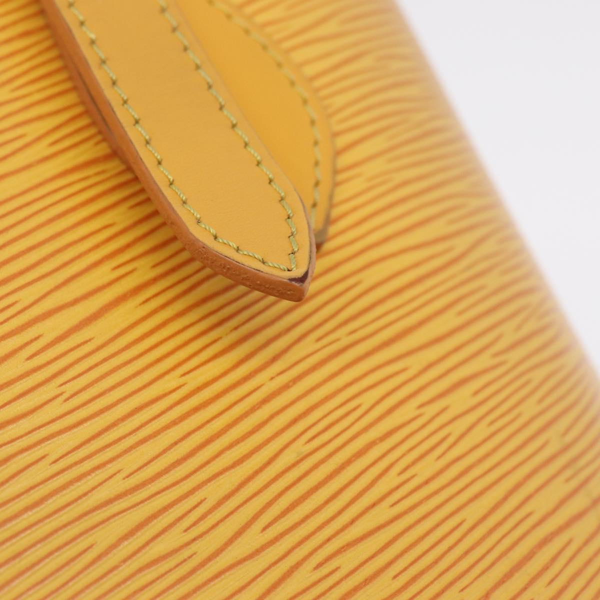 LOUIS VUITTON Epi Bucket PM Shoulder Bag SPO Yellow LV Auth 201976V