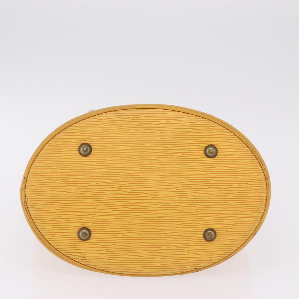 LOUIS VUITTON Epi Bucket PM Shoulder Bag SPO Yellow LV Auth 201976V