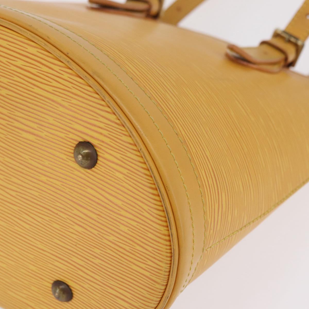 LOUIS VUITTON Epi Bucket PM Shoulder Bag SPO Yellow LV Auth 201976V