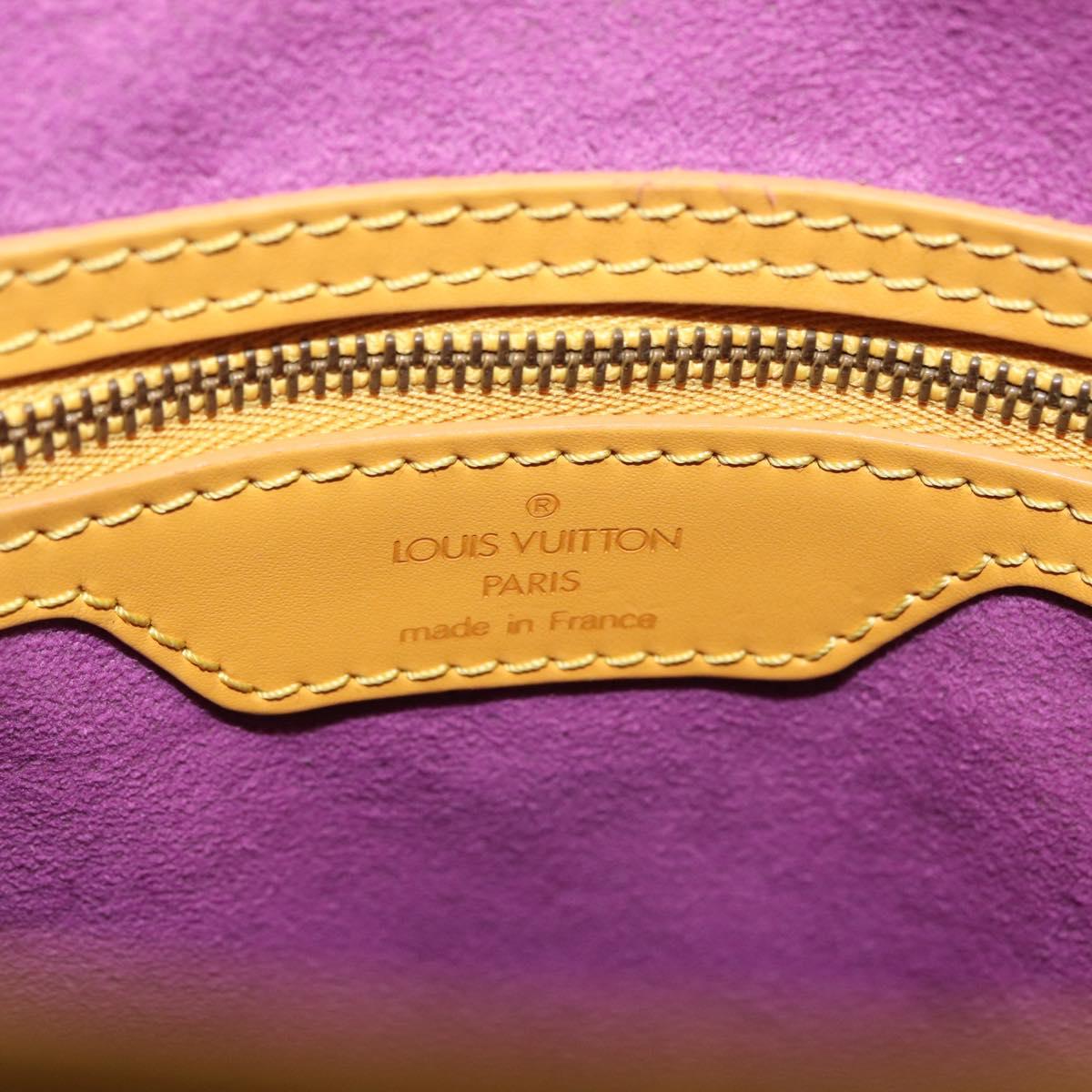 LOUIS VUITTON Epi Bucket PM Shoulder Bag SPO Yellow LV Auth 201976V