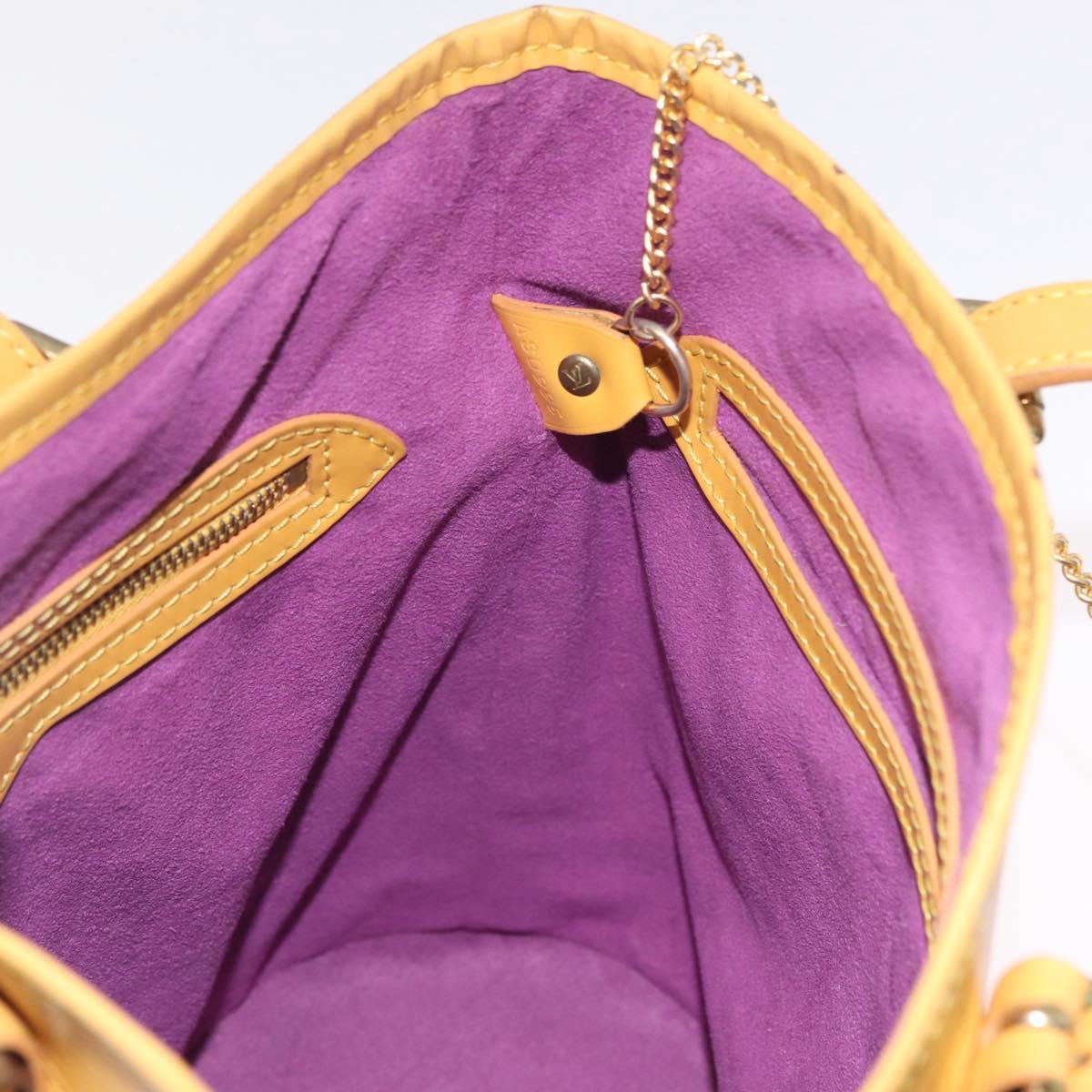 LOUIS VUITTON Epi Bucket PM Shoulder Bag SPO Yellow LV Auth 201976V