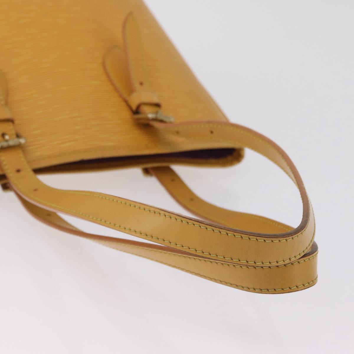 LOUIS VUITTON Epi Bucket PM Shoulder Bag SPO Yellow LV Auth 201976V