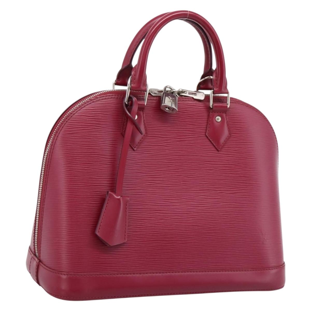 LOUIS VUITTON Epi Alma PM Hand Bag Fuchsia M40490 LV Auth 201977A