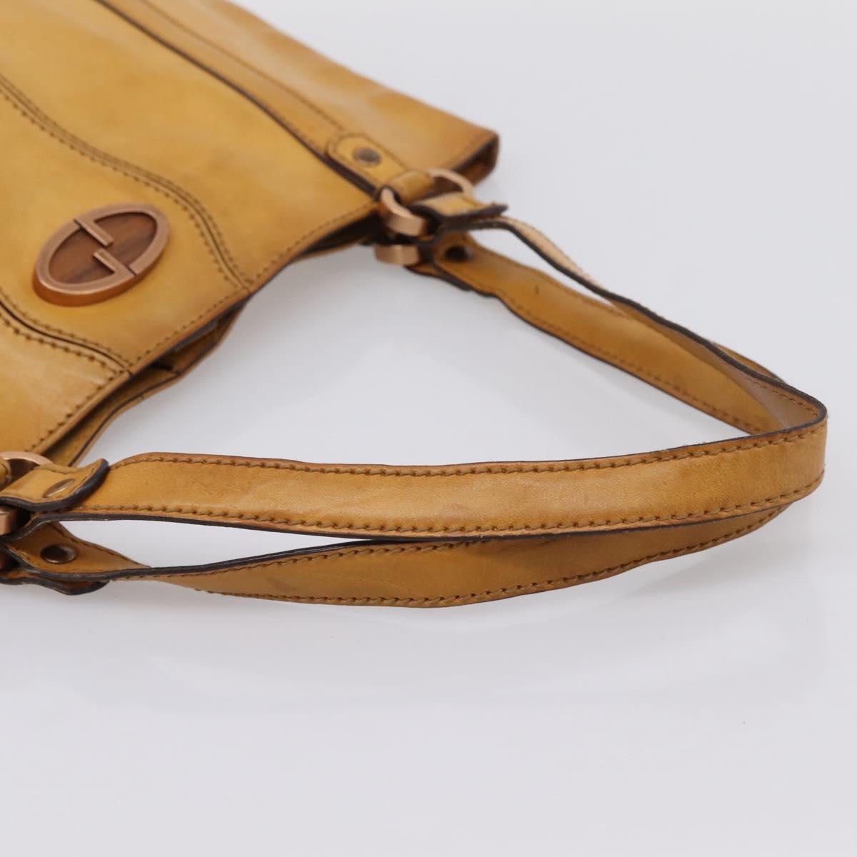 Christian Dior Tote Bag Leather Beige Auth 201982