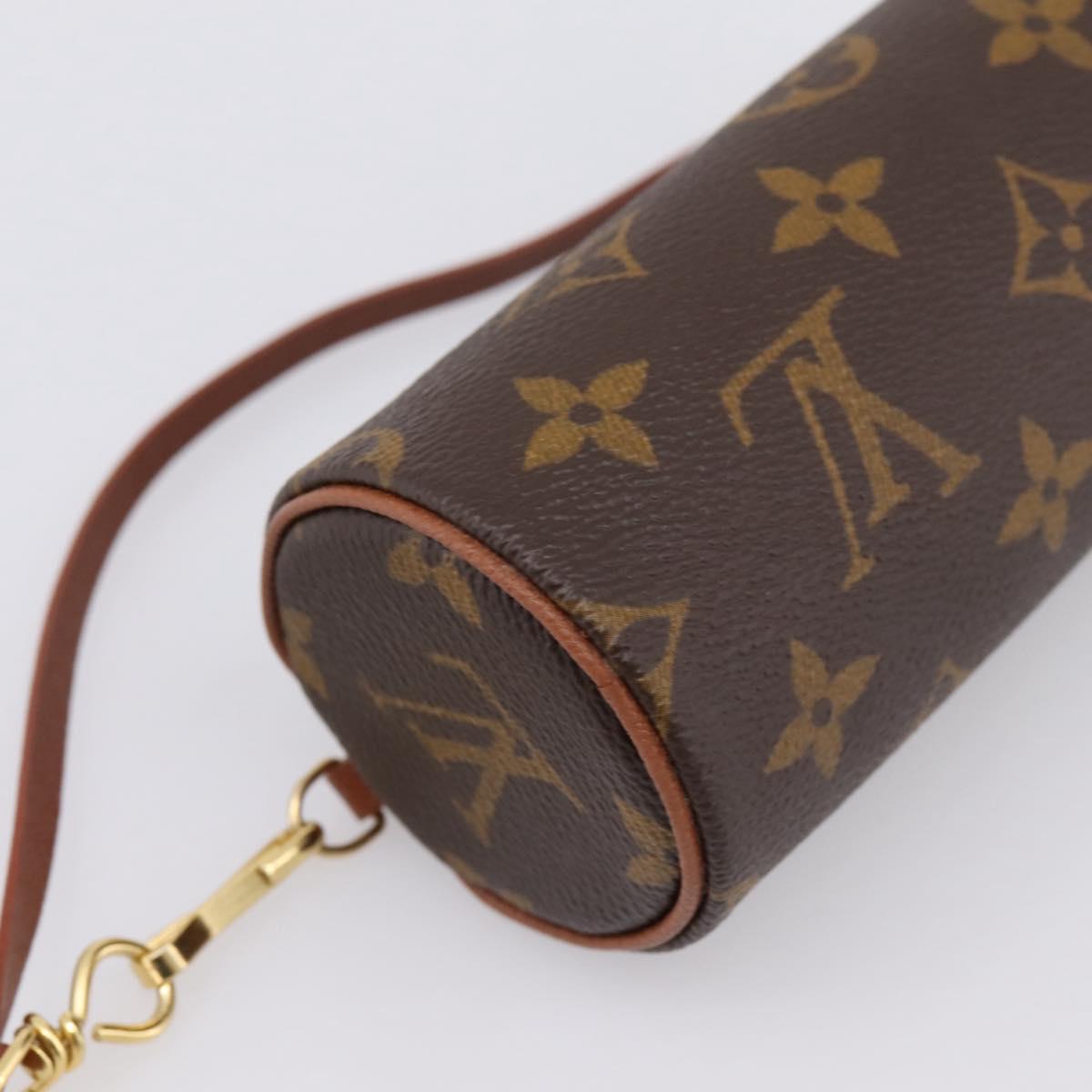 LOUIS VUITTON Monogram Papillon Pouch LV Auth 201993