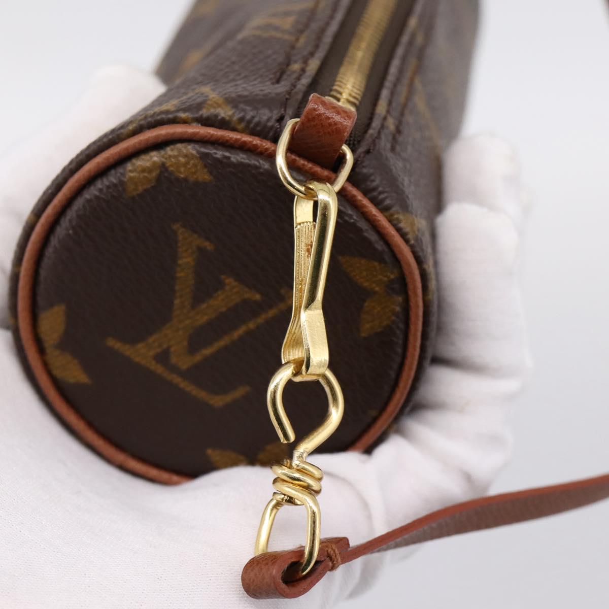 LOUIS VUITTON Monogram Papillon Pouch LV Auth 201993