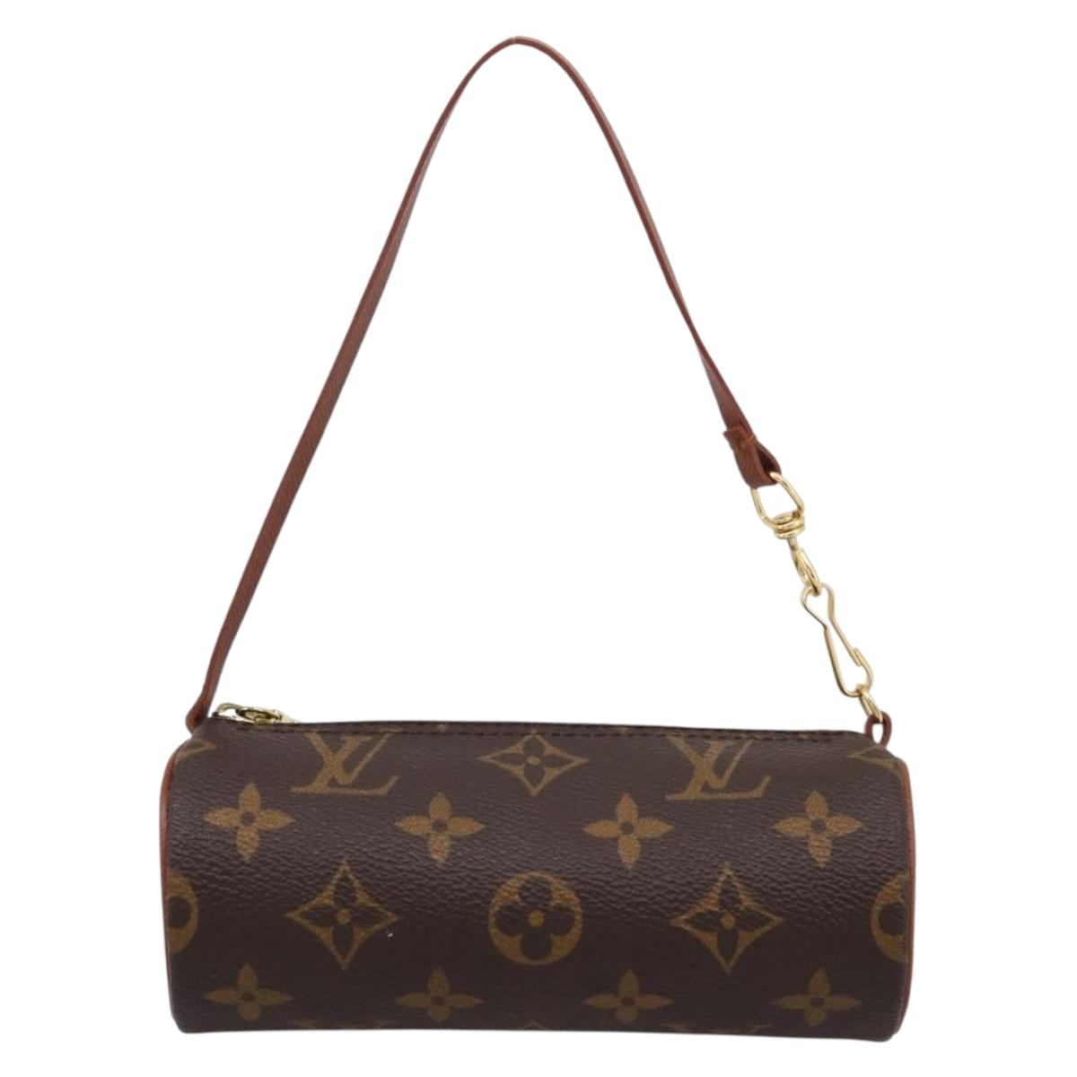 LOUIS VUITTON Monogram Papillon Pouch LV Auth 201993