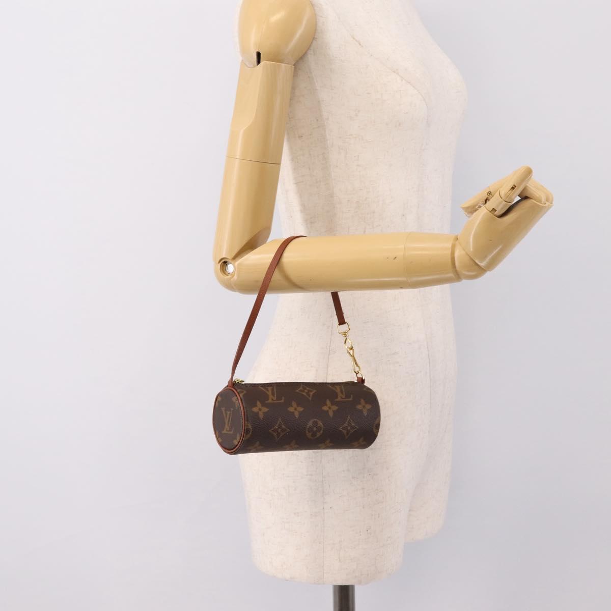 LOUIS VUITTON Monogram Papillon Pouch LV Auth 201993