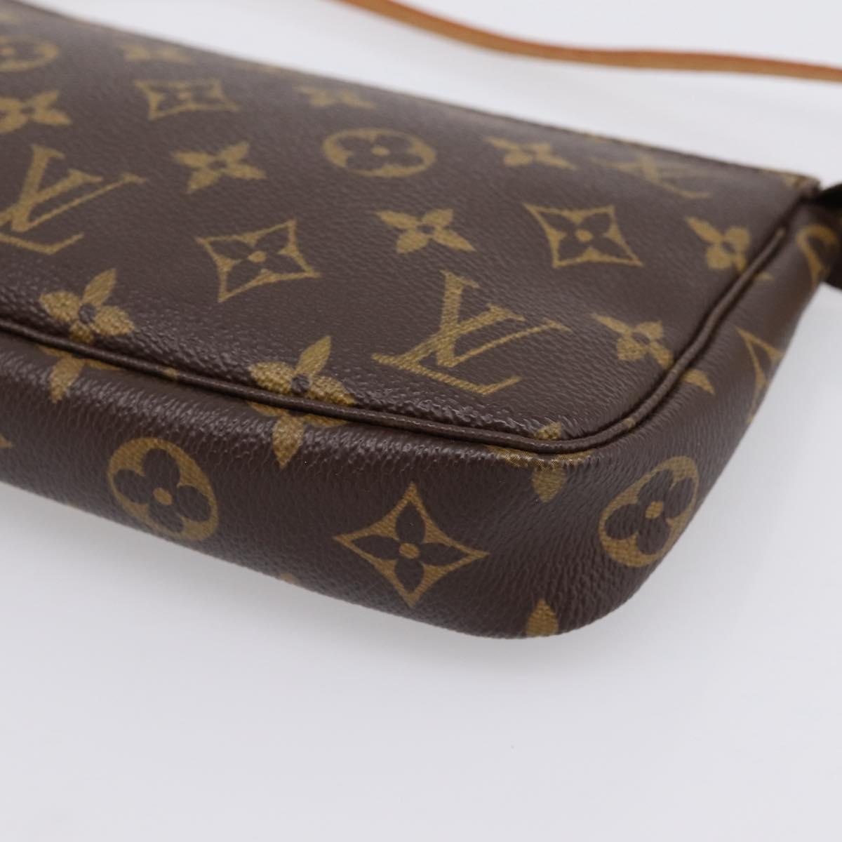 LOUIS VUITTON Monogram Pochette Accessoires Pouch M51980 LV Auth 202009